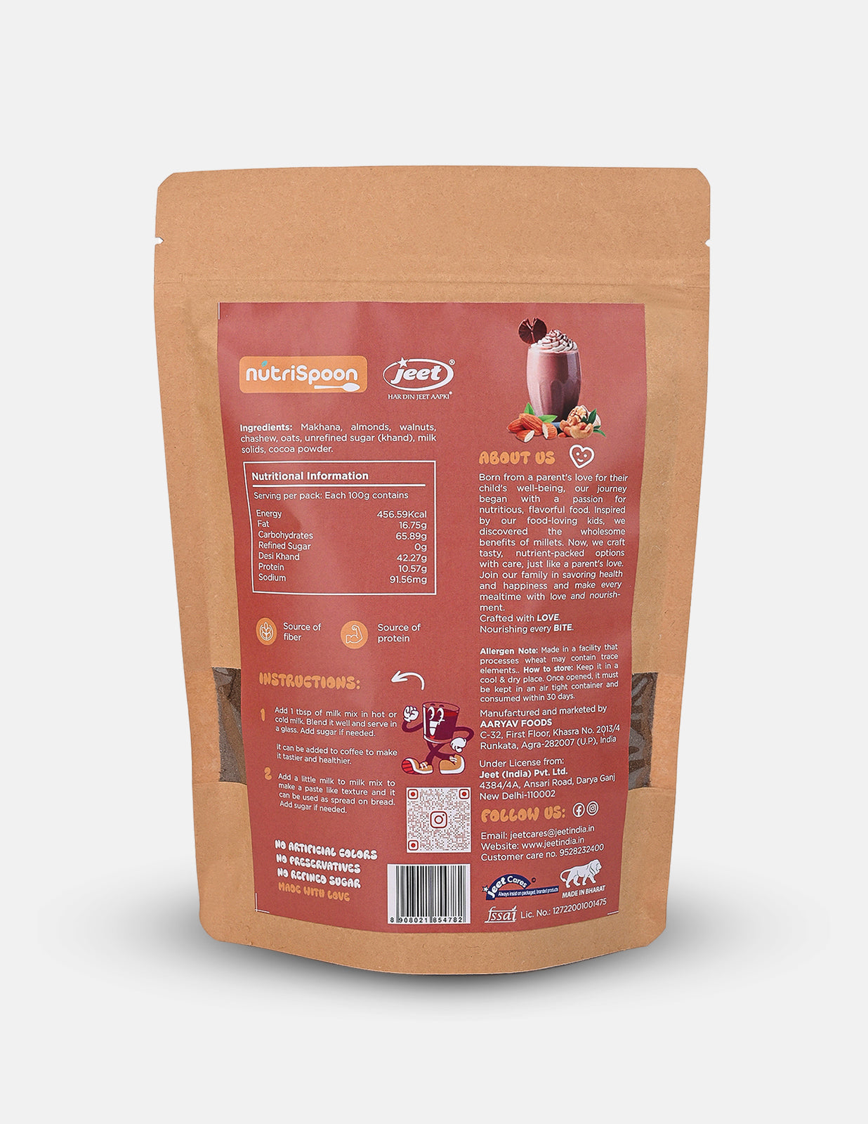 Cocoa & Nut Powder Milk Mix